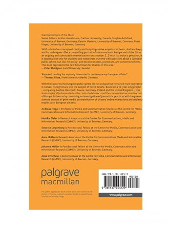 The Communicative Construction Of Europe Hardcover
