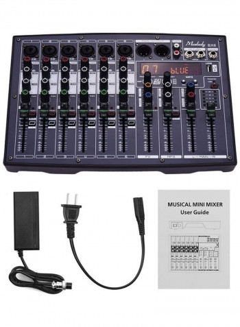 BX6 Compact 6 Channels Mixing Console With BlueTooth Connection