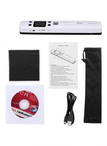 Portable Colour Scanner 25.8x2.8x3.9سم أبيض
