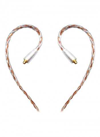 Wired In-Ear Earphones With Mic Pink/Silver