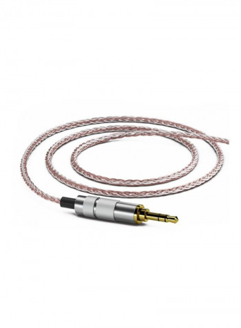 Wired In-Ear Earphones With Mic Pink/Silver