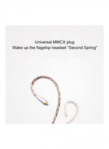 Wired In-Ear Earphones With Mic Pink/Silver