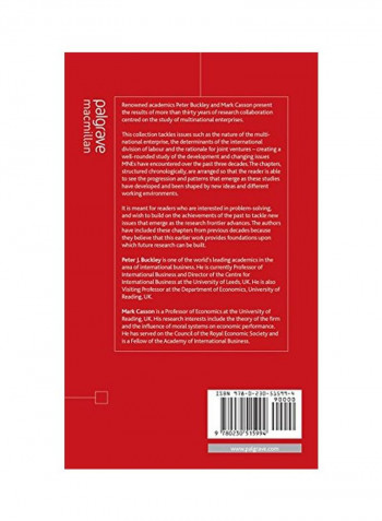 The Multinational Enterprise Revisited: The Essential Buckley And Casson Hardcover