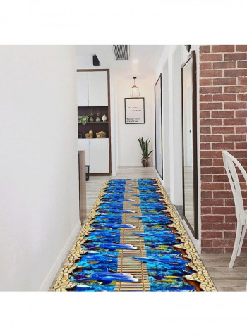 Animal Pattern Anti-Skidding Modern Style Rug Blue/Brown XLcm
