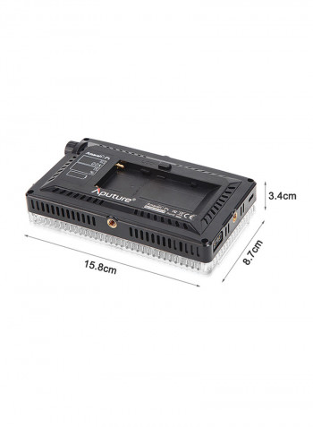 LED Video Light Lamp Panel AL-F7 Black