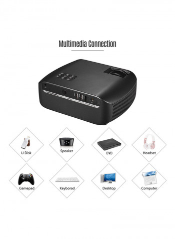 LED Video Projector Black