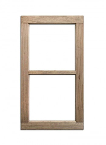 2-Pane Wood Window Beige