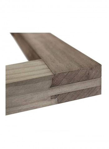 2-Pane Wood Window Beige