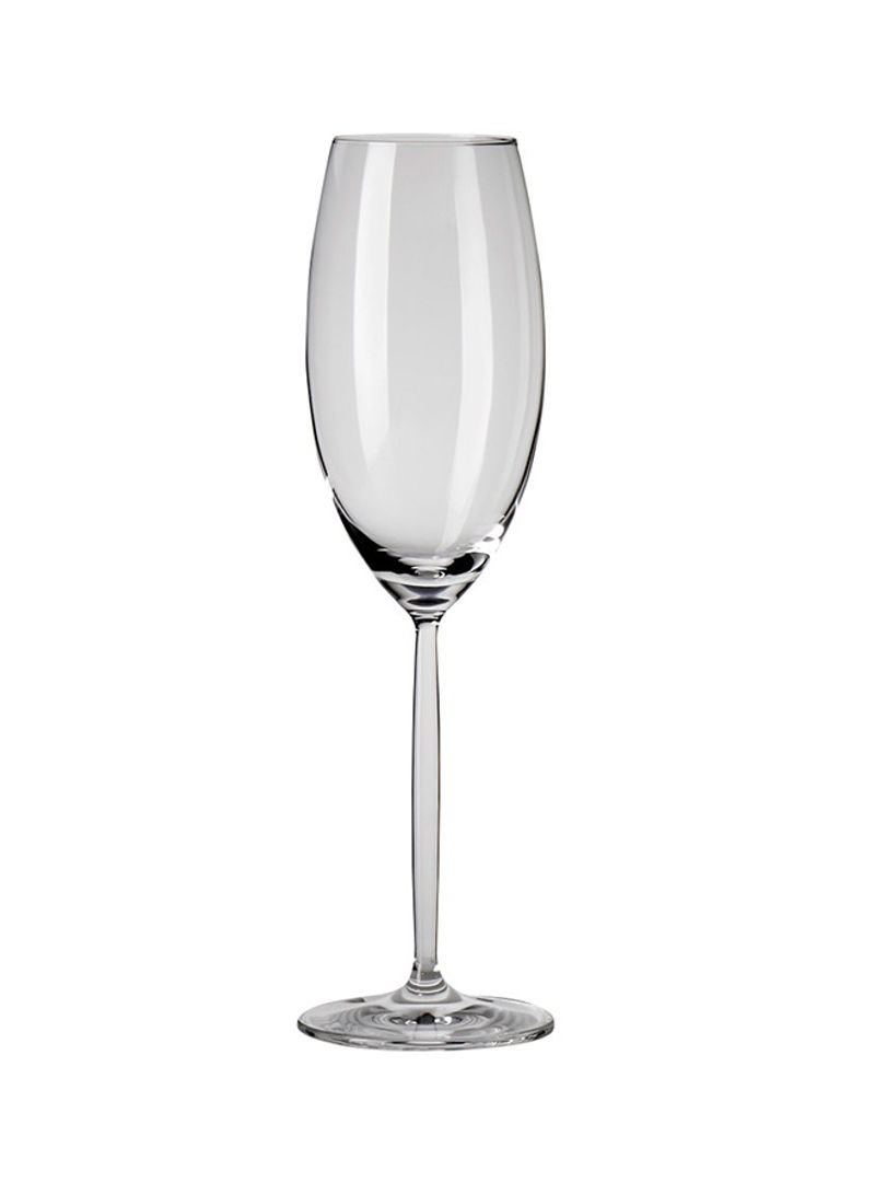 6-Piece Diva Champagne Flute Clear