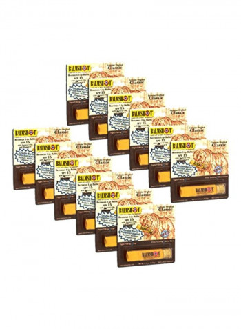 12-Piece Beeswax Lip Balm SPF 15 0.15ounce