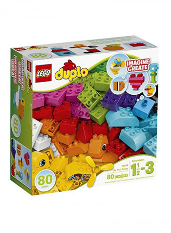 80-Piece Duplo My First Bricks Building Set 10848