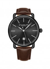 Men's Ascot Leather Quartz Analog Wrist Watch 3913.3