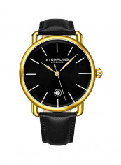 Men's Ascot Leather Quartz Analog Wrist Watch 3913.4
