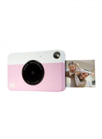 Printomatic Instant Print Camera 10MP Pink And Accessory Bundle