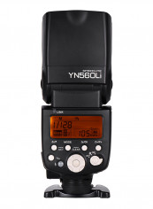 Wireless Master Slave Flash Speedlite GN58 Ultrafast Charging Recycle System Supports USB Firmware Upgrade Black/Orange/White