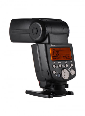 Wireless Master Slave Flash Speedlite GN58 Ultrafast Charging Recycle System Supports USB Firmware Upgrade Black/Orange/White
