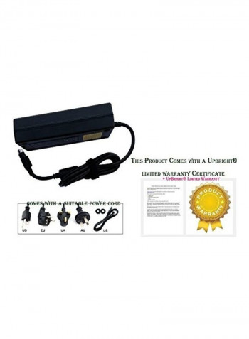 4-Pin 220W AC Adapter Charger Black