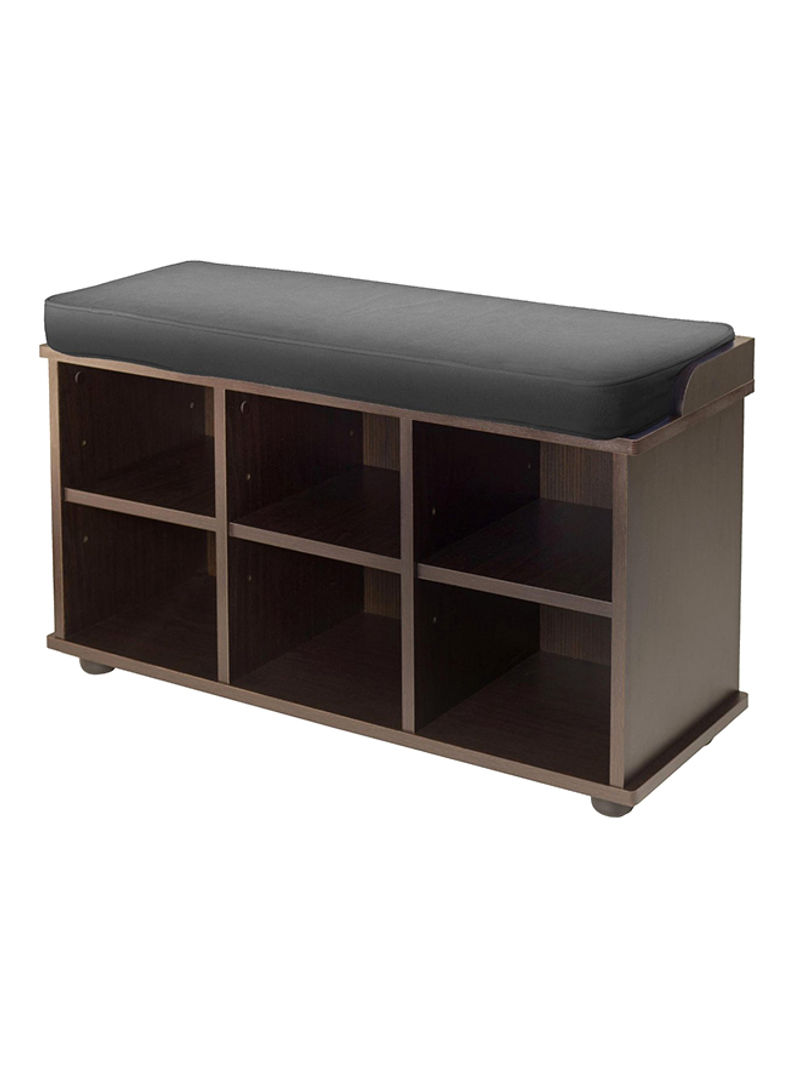 Winsome Storage Bench With Cushion Brown 45x90x40centimeter
