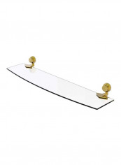 Glass Shelf Organizer Clear/Gold 24inch