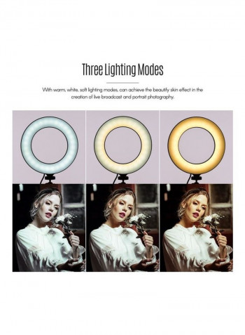 Phone Live Streaming Lighting Kit White/Black