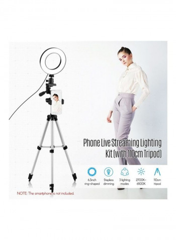 Phone Live Streaming Lighting Kit White/Black