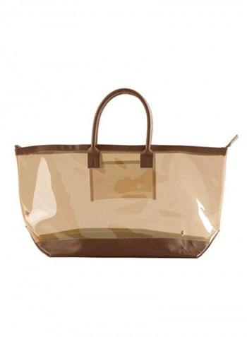 Miami Latte Cosmetic Carry Bag Brown