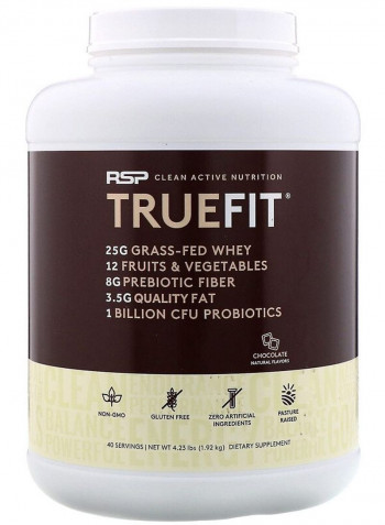 Chocolate True Fit Grass Fed Whey Protein Shake
