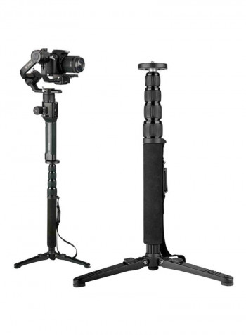 Handheld Camera Stabilizer Selfie Stick Black