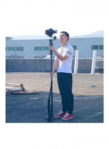 Handheld Camera Stabilizer Selfie Stick Black