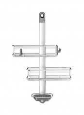 Adjustable Bath Organizer Silver 14.9x33.7x70.1centimeter