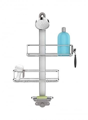 Adjustable Shower Caddy Silver