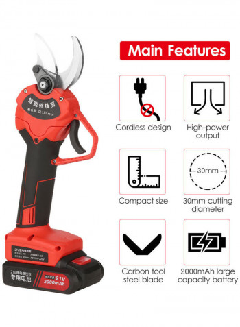 Cordless Electric Pruning Shear Set Multicolour
