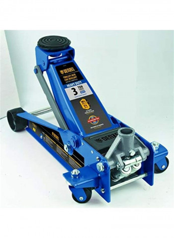 3T Quick Lift Heavy Duty Trolley Jack Blue/Grey/Black 18"inch