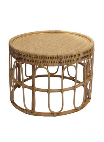 Koi Rattan Coffee Table Brown 70 x 50cm