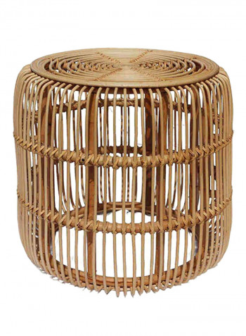 Lulu Rattan Table Small Brown 50 x 57cm