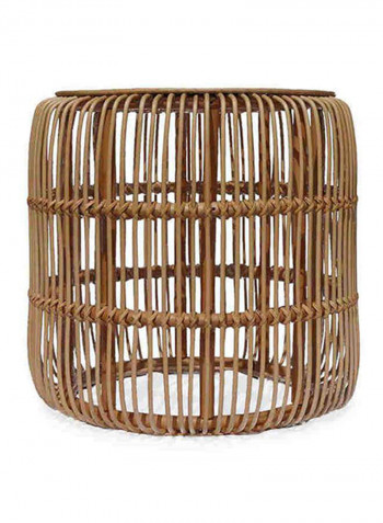 Lulu Rattan Table Small Brown 50 x 57cm