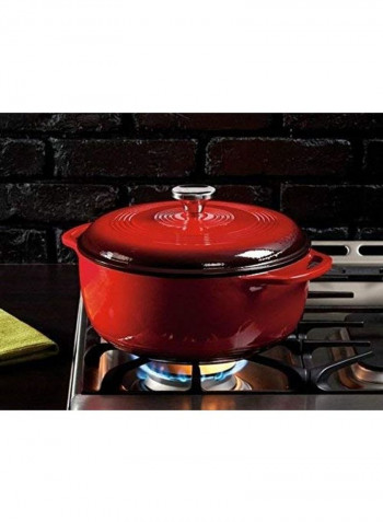 Enamelled Dutch Oven Red 33.6x15.24x29.5cm