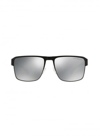 Men's Polarized Rectangular Sunglasses - Lens Size: 57 mm