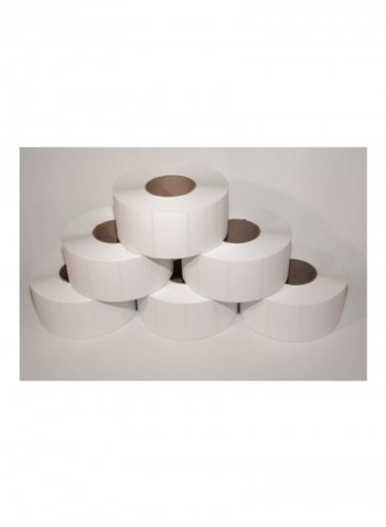 6-Roll Thermal Transfer Shipping Label White