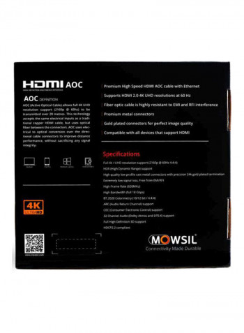 AOC HDMI Cable 50meter Black
