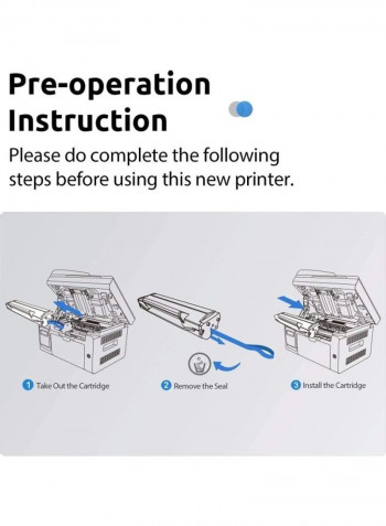 Monochrome Laser Printer With Wireless Function 16.42x12.01x11.85inch Black