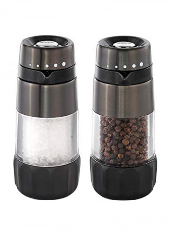 2-Piece Good Grips Salt And Pepper Grinder Set Black 2.6 x 5.9 x 7.6inch