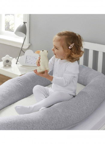 PurAir Breathable Maxi Sleep Nest, 6-36M, Marl Grey