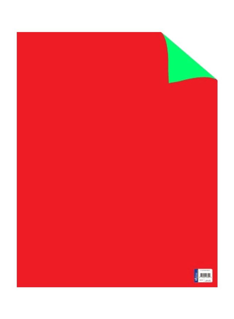 25-Piece Poster Board Set Fluorescent Red/Fluorescent Green