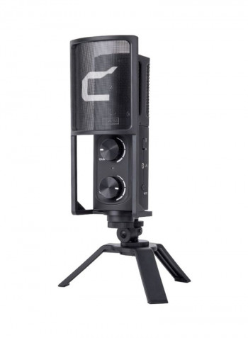 Professional Condenser Cardioid Microphone LU-D8123 Black