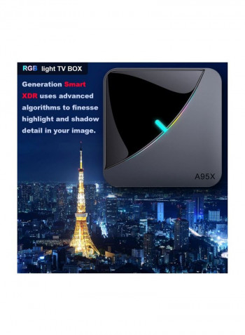 TV Set Top Box With Remote Control A95X F3 Black