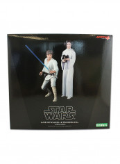 Star Wars Luke Skywalker & Princess Leia Artfx+ Statue