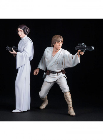 Star Wars Luke Skywalker & Princess Leia Artfx+ Statue