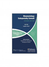 The Washington Manual Of Rheumatology Subspecialty Consult Paperback 2