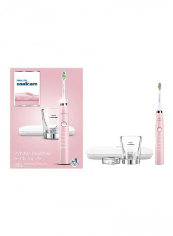 Diamond Clean Electric Toothbrush Kit Pink/White